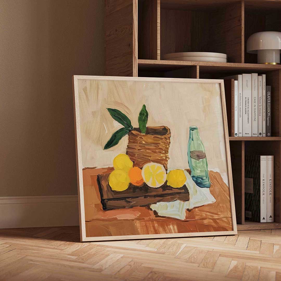 Fruit en fles Poster