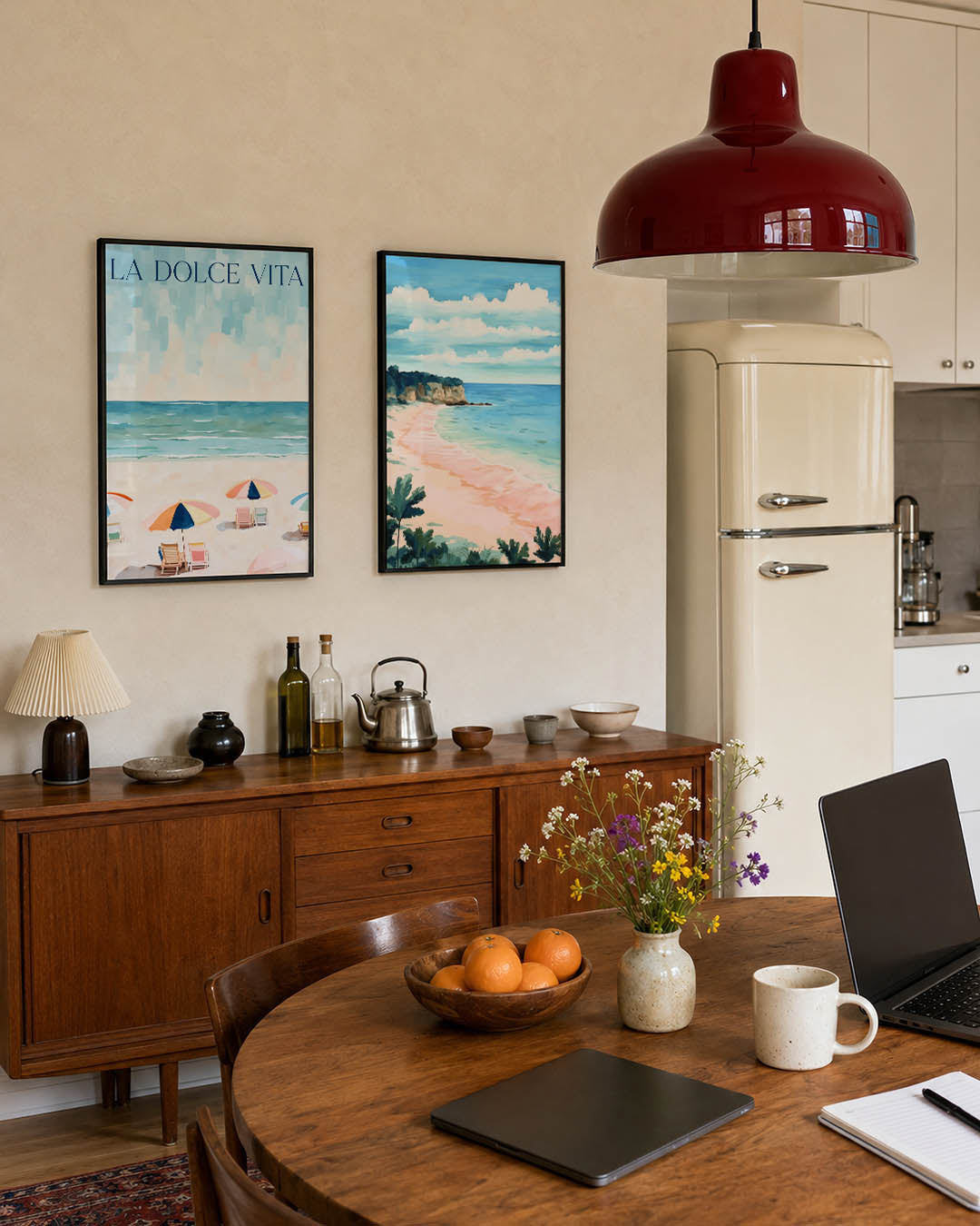 Zomerstrand sfeer Posterset