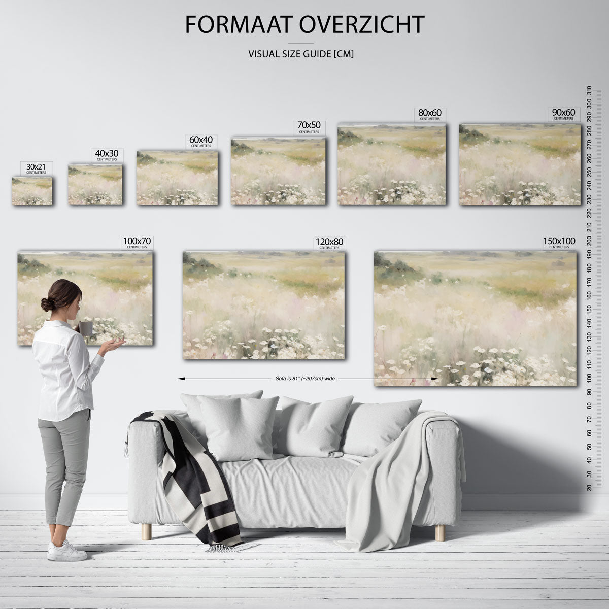 Bloemenveld Poster