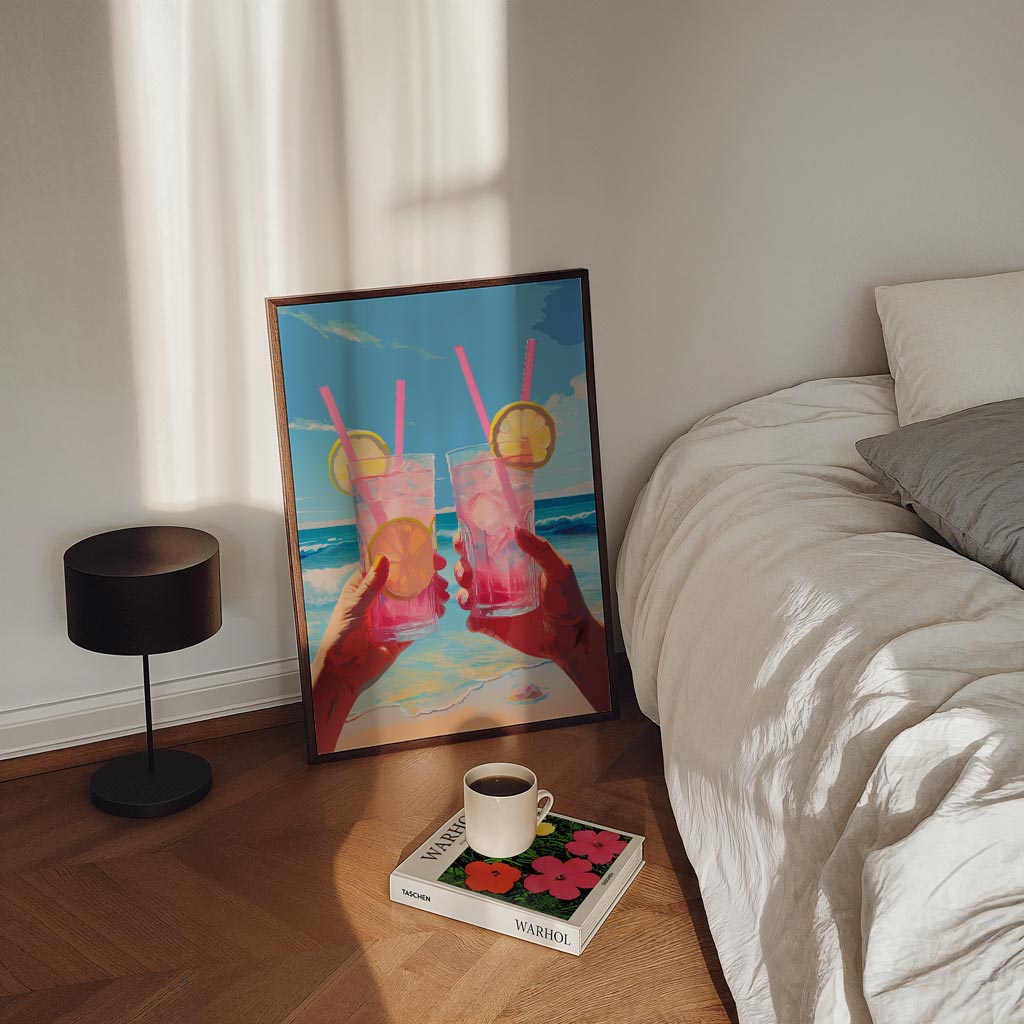 Zomerse Strandcocktail Poster-WallArtistic