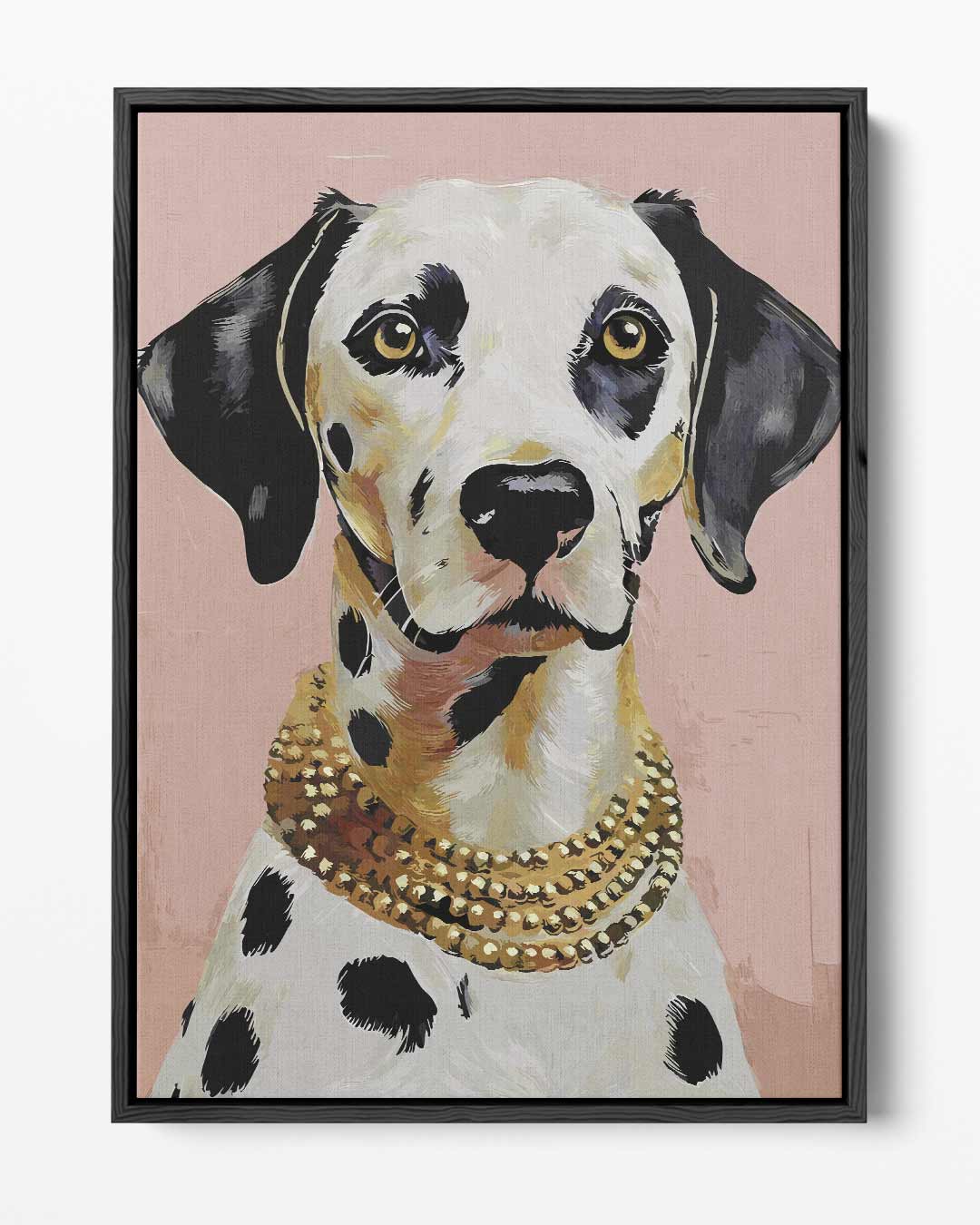 Stijlvolle Dalmatier Portret Kunstwerk-canvas-dibond-plexiglas-wanddecoratie-WallArtistic