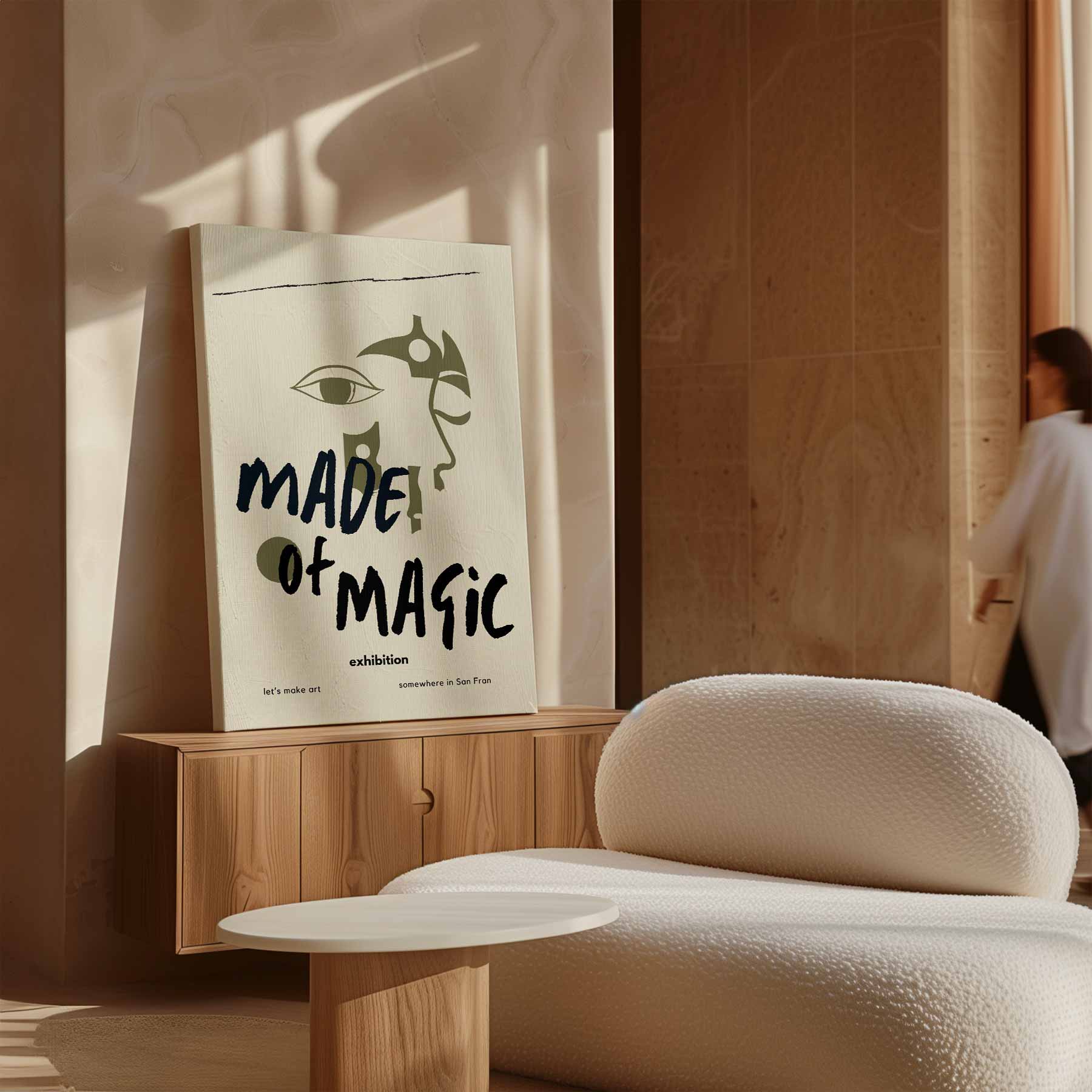 Made of Magic kunsttentoonstelling poster