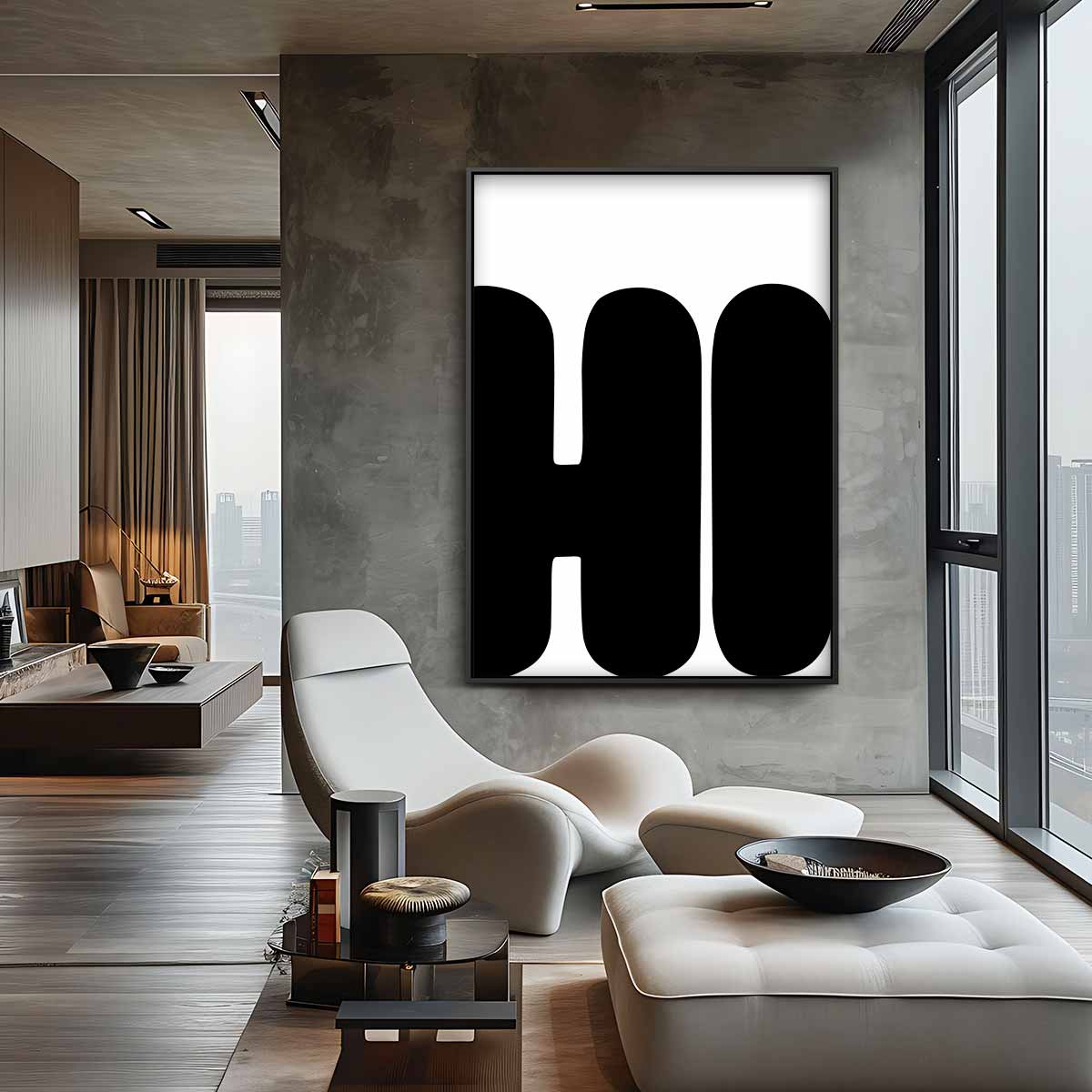 Moderne Typografie Kunstwerk-canvas-dibond-plexiglas-wanddecoratie-WallArtistic