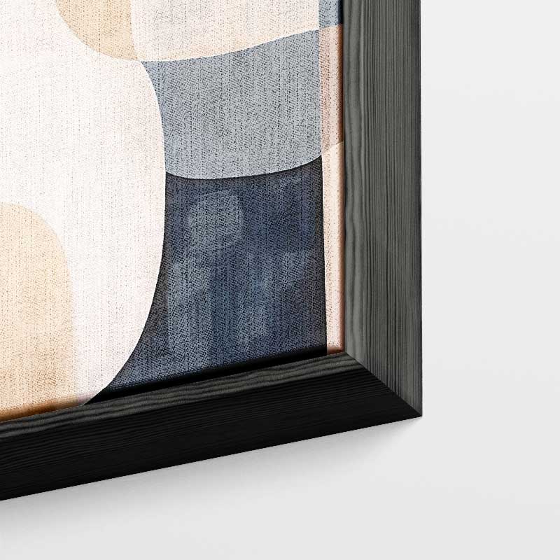 Abstracte Harmonie in Aardetinten Kunstwerk-canvas-dibond-plexiglas-wanddecoratie-WallArtistic