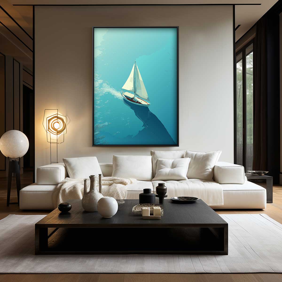 Zacht Briesje op Zee Kunstwerk-canvas-dibond-plexiglas-wanddecoratie-WallArtistic