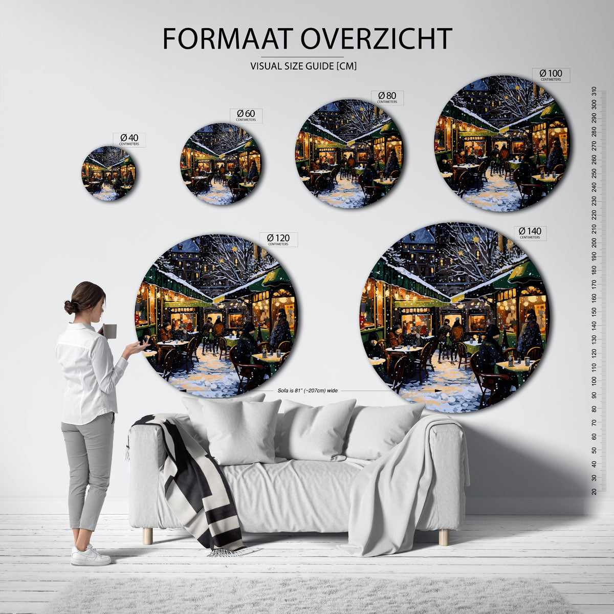 Winteravond terras Muurcirkel