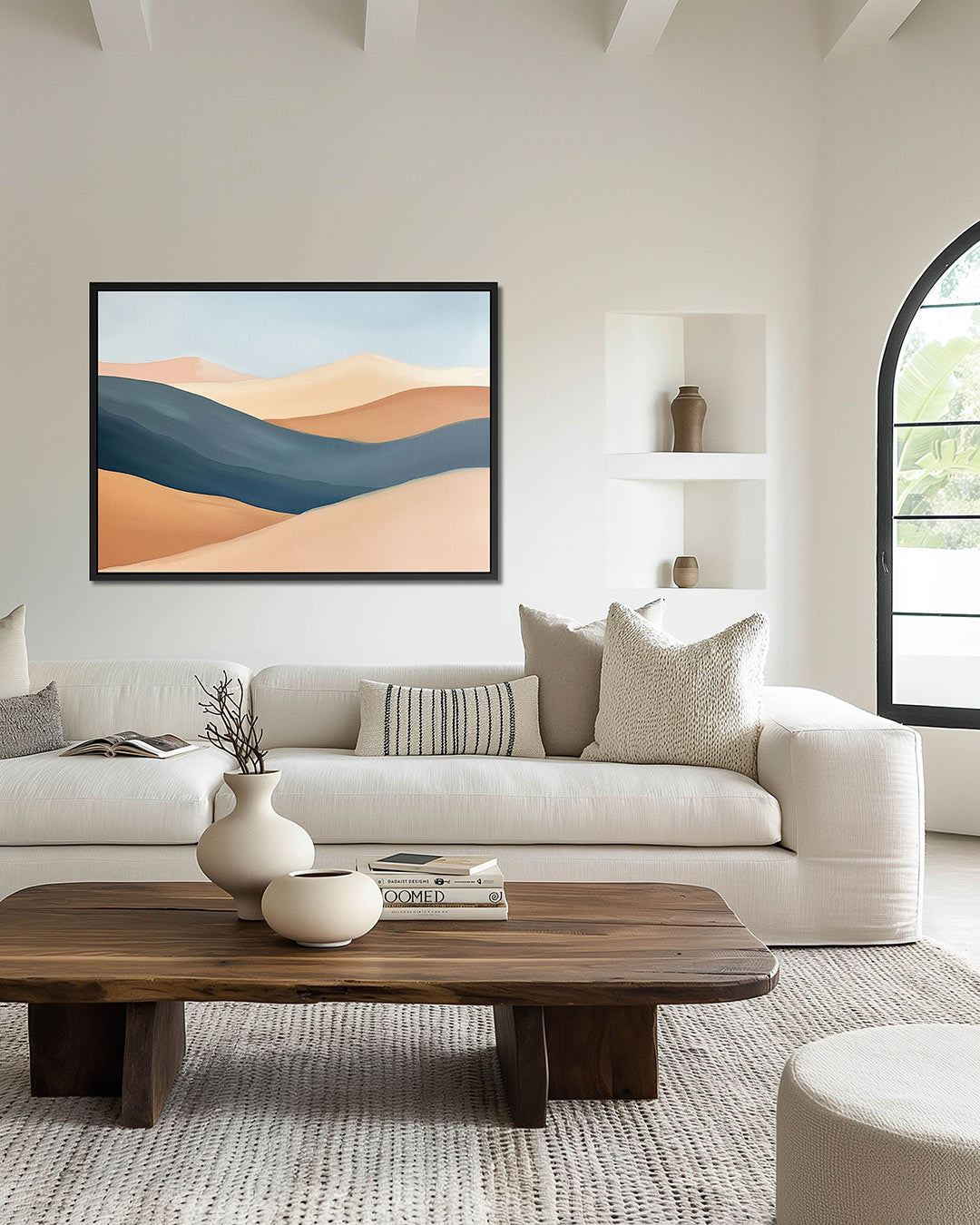 Zachte landschapsgolven Kunstwerk
