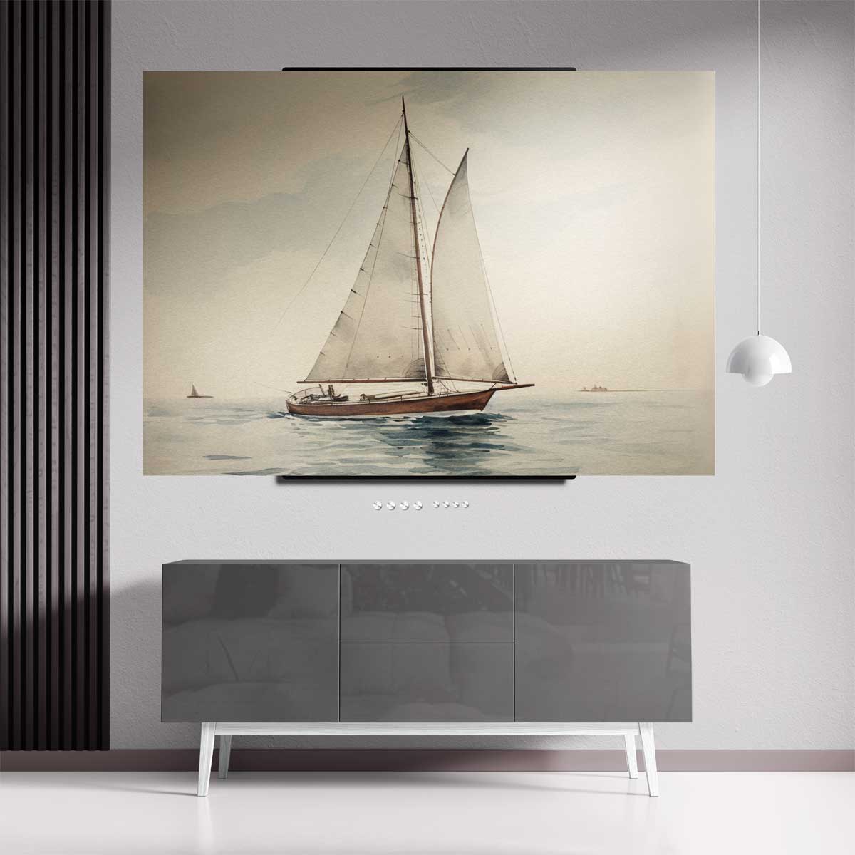 Serene Zeiltocht Kunstwerk-canvas-dibond-plexiglas-wanddecoratie-WallArtistic