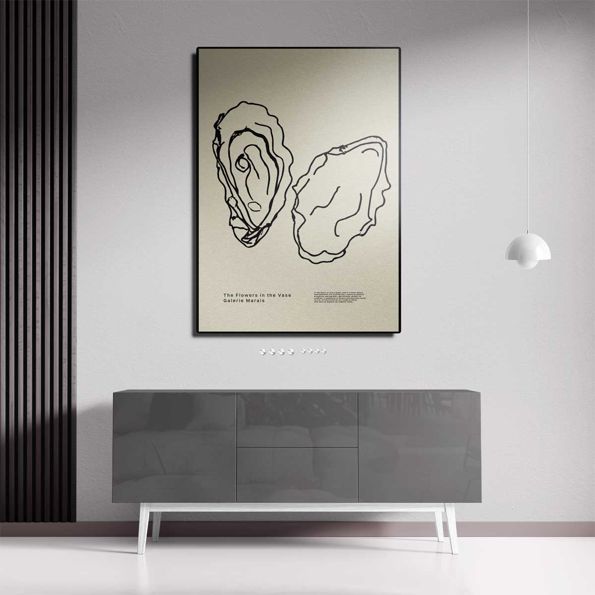 Oesterlijnenschets Kunstwerk-canvas-dibond-plexiglas-wanddecoratie-WallArtistic