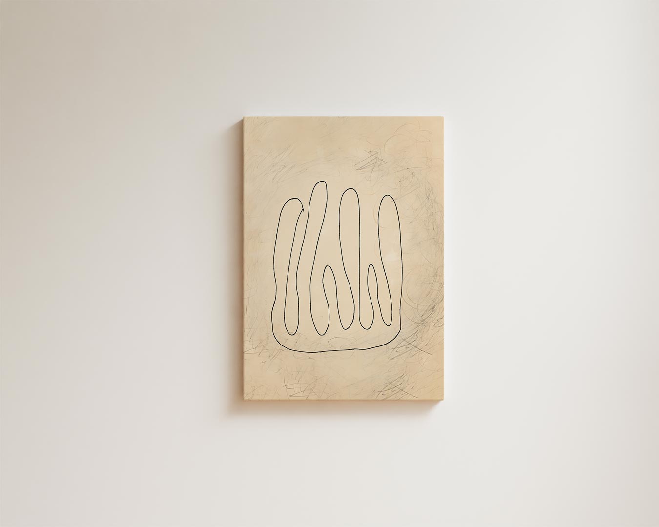 Organische Lijnenspel Kunstwerk-canvas-dibond-plexiglas-wanddecoratie-WallArtistic