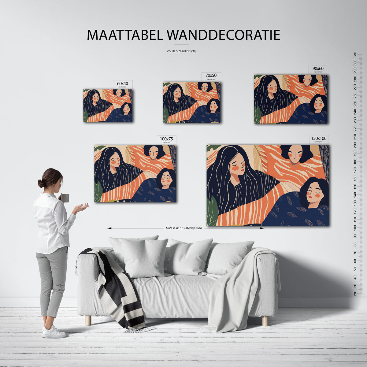 Dromerige figuren Kunstwerk