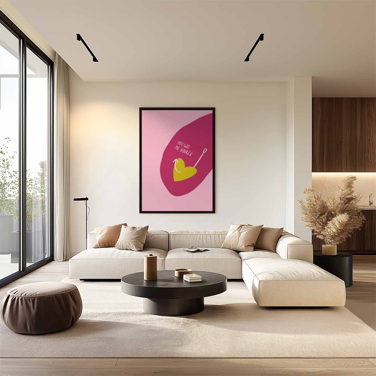 Hartenhaak Liefde Kunstwerk-canvas-dibond-plexiglas-wanddecoratie-WallArtistic
