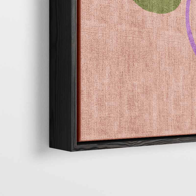 Vrolijke Paarse Bladeren Kunstwerk-canvas-dibond-plexiglas-wanddecoratie-WallArtistic