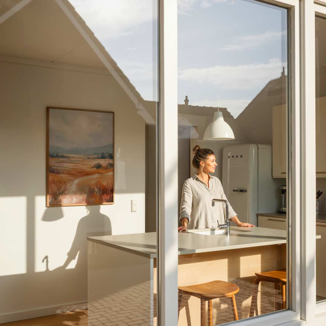 Dromerig Landschap aan de Horizon Poster-WallArtistic