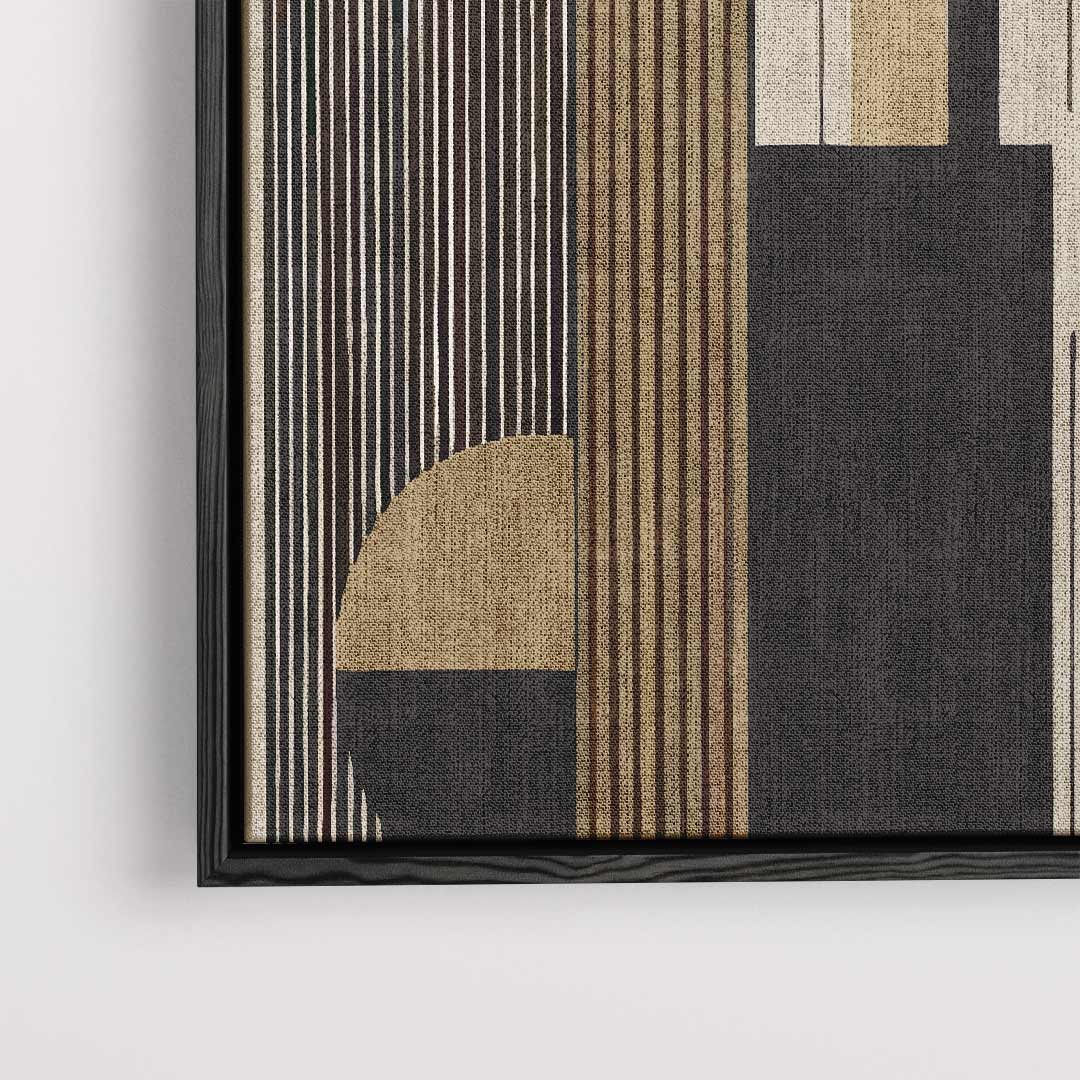 Moderne Geometrische Stadsabstractie Kunstwerk-canvas-dibond-plexiglas-wanddecoratie-WallArtistic