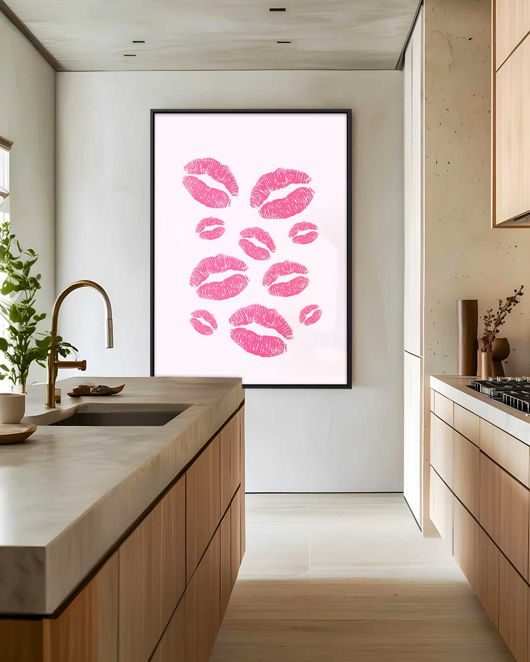 Lippenrood Kunstwerk Kunstwerk-canvas-dibond-plexiglas-wanddecoratie-WallArtistic