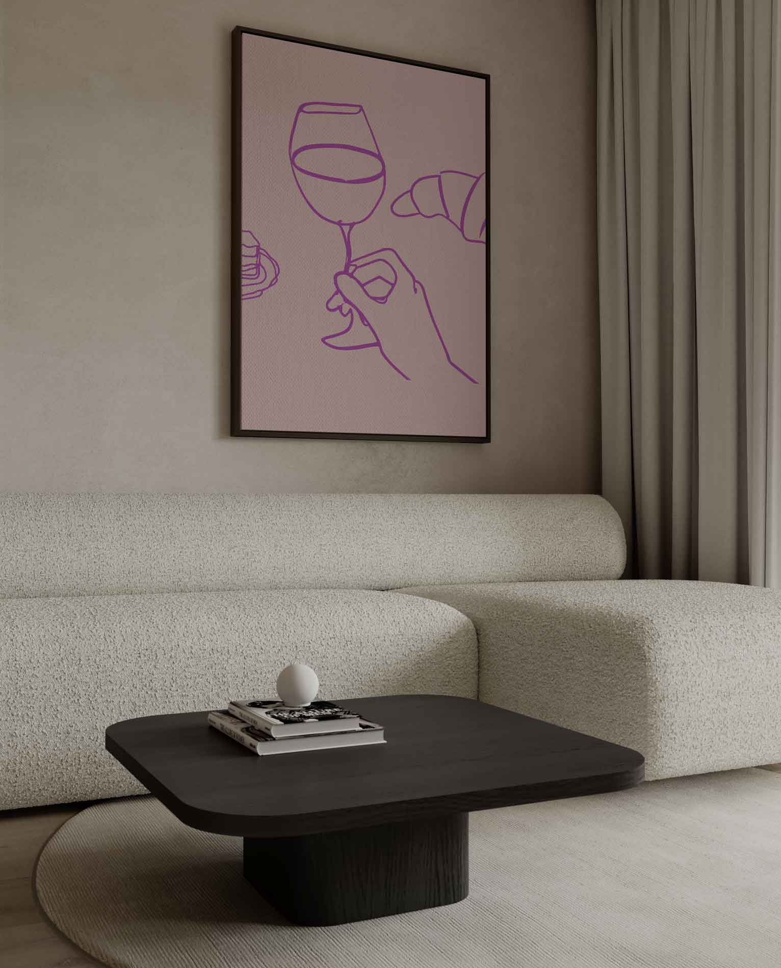 Lekkernijen in Lijn Kunstwerk-canvas-dibond-plexiglas-wanddecoratie-WallArtistic