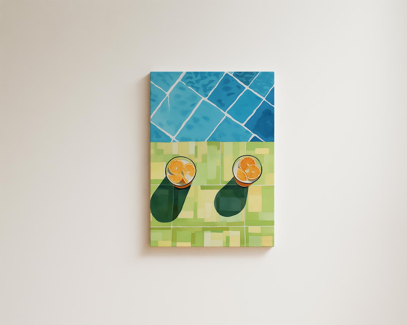 Zomerse Citrusdrankjes Kunstwerk-canvas-dibond-plexiglas-wanddecoratie-WallArtistic