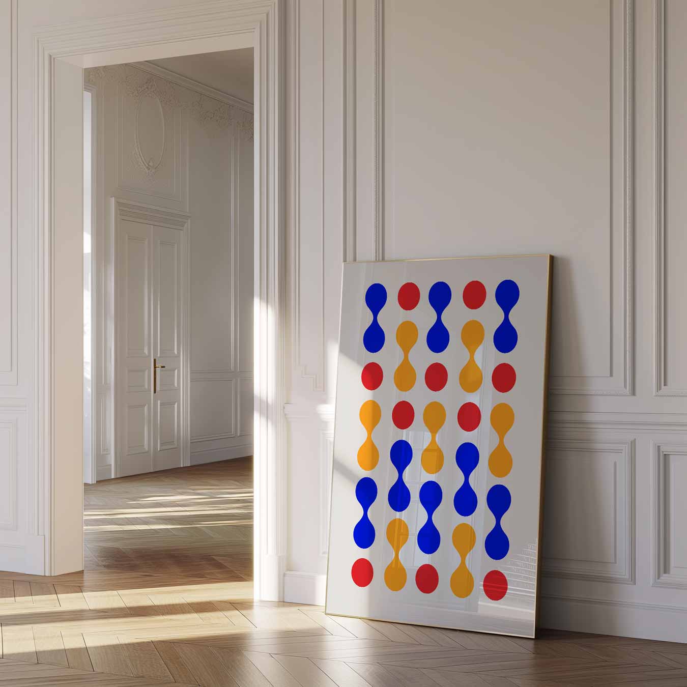 Kleurrijke Geometrische Vormen Poster-WallArtistic