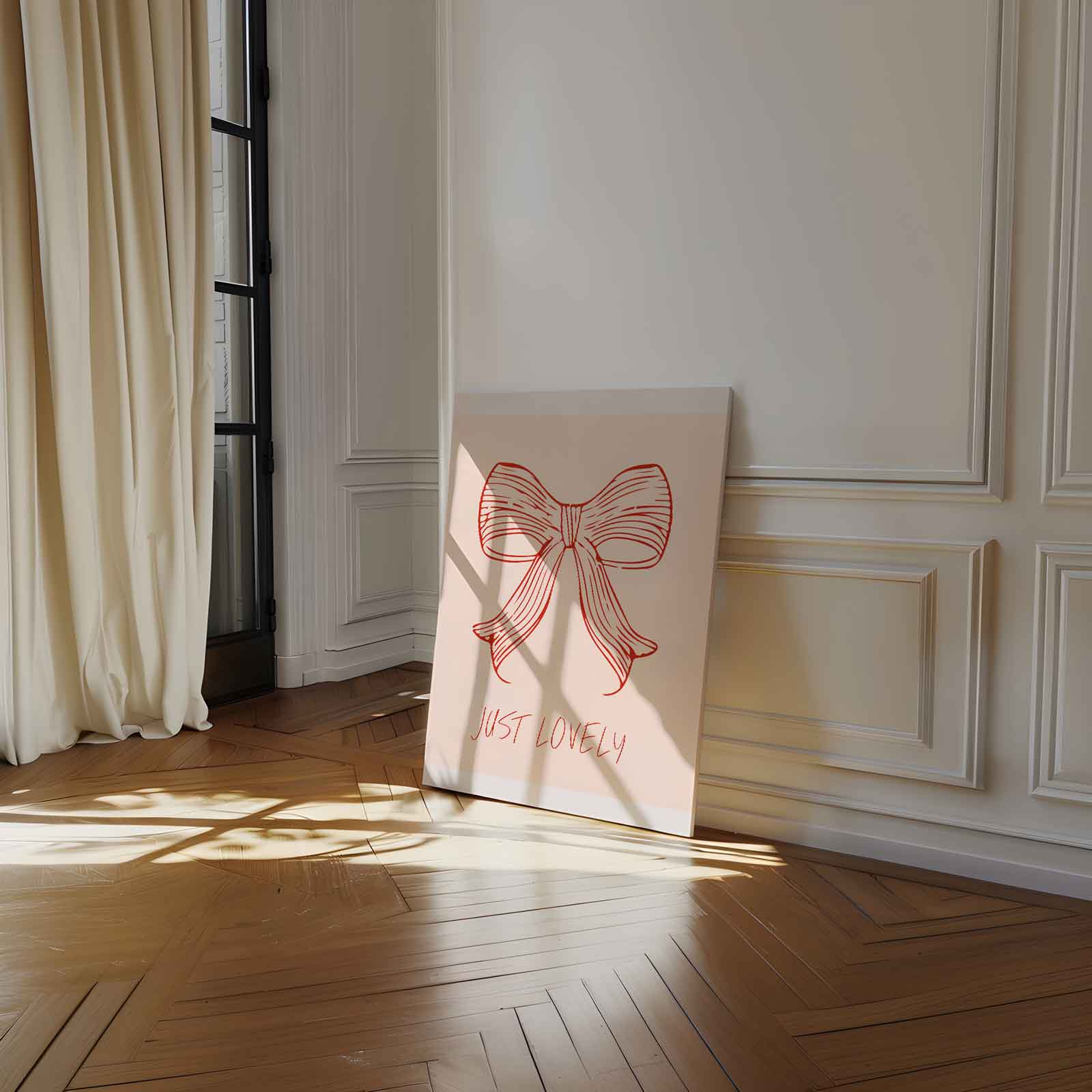 Just Lovely Strik Illustratie Kunstwerk-canvas-dibond-plexiglas-wanddecoratie-WallArtistic