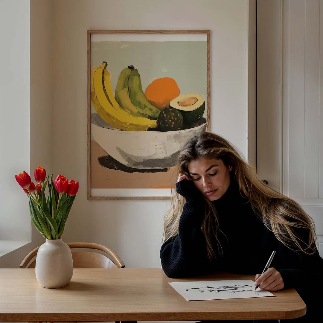 Kleurrijke Fruitstilleven Poster-WallArtistic
