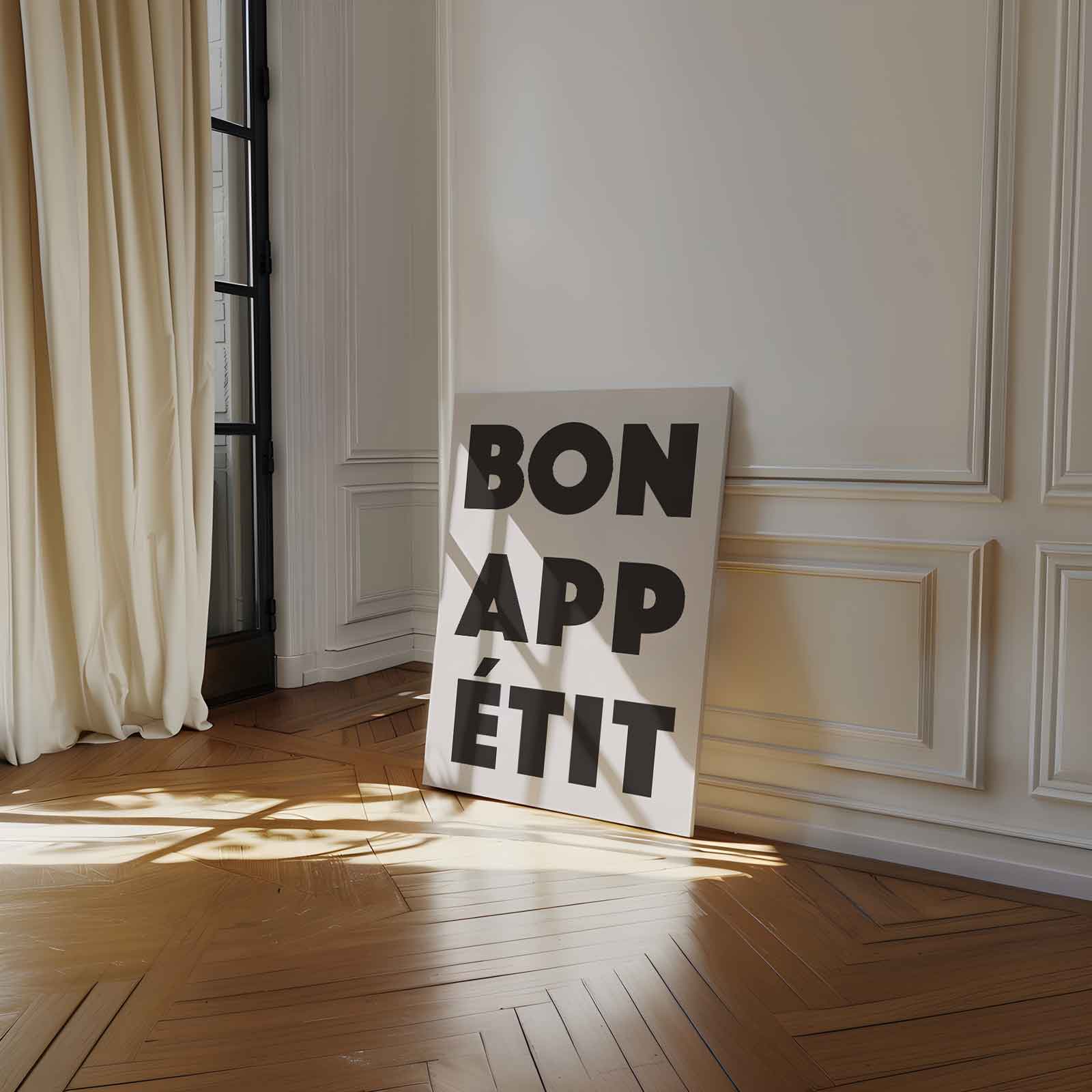 Bon Appétit Typografie Poster