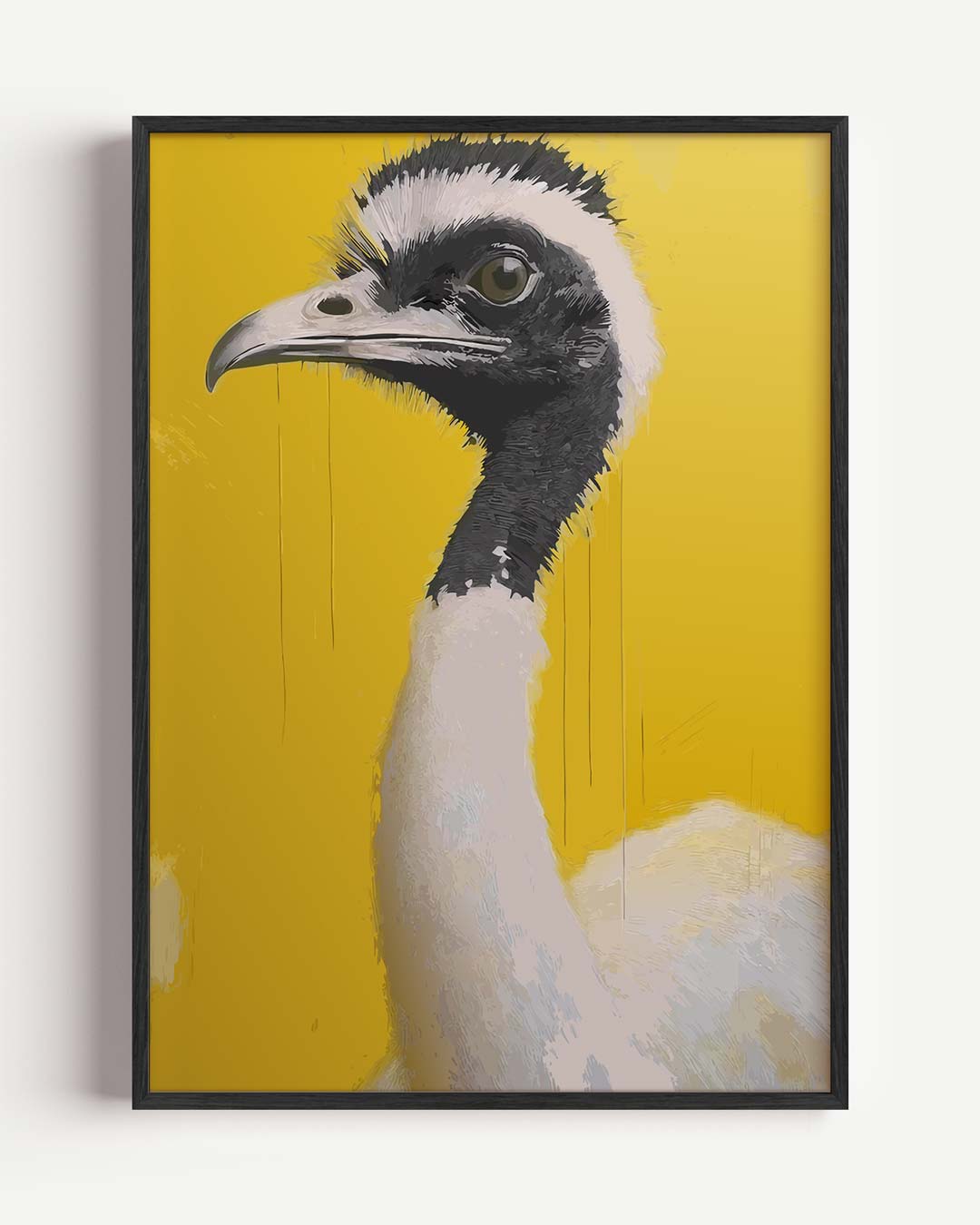 Moderne Struisvogel Kunstposter-WallArtistic