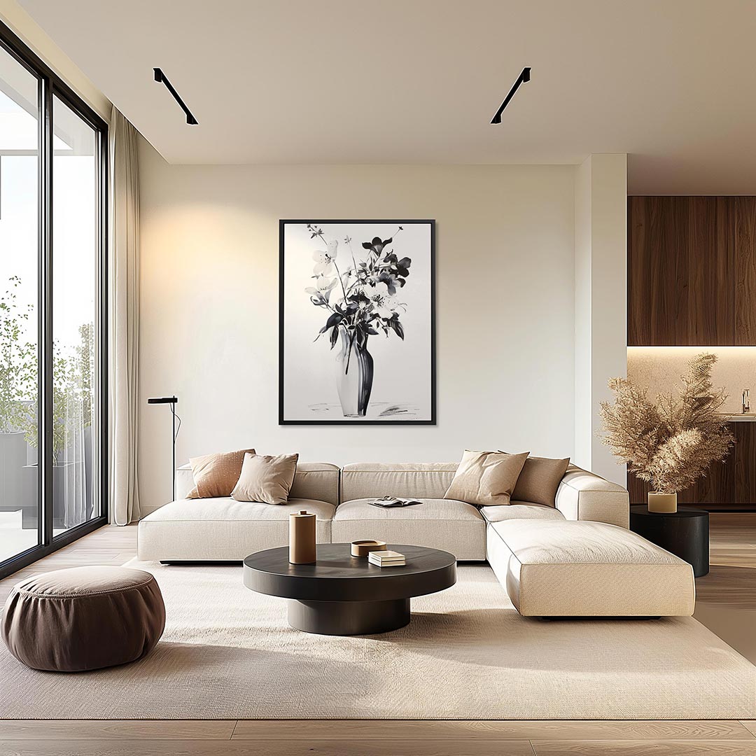 Bloemen in vaas Kunstwerk
