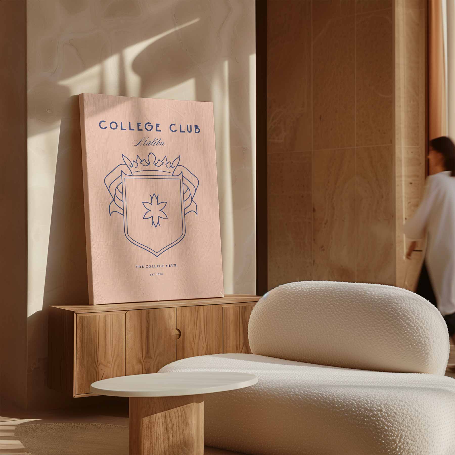 Elegante College Club Wapenschild Poster