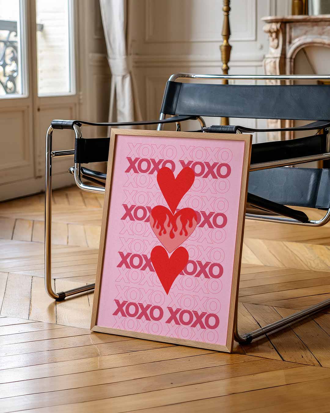 Liefdevolle XOXO Hartjes Poster
