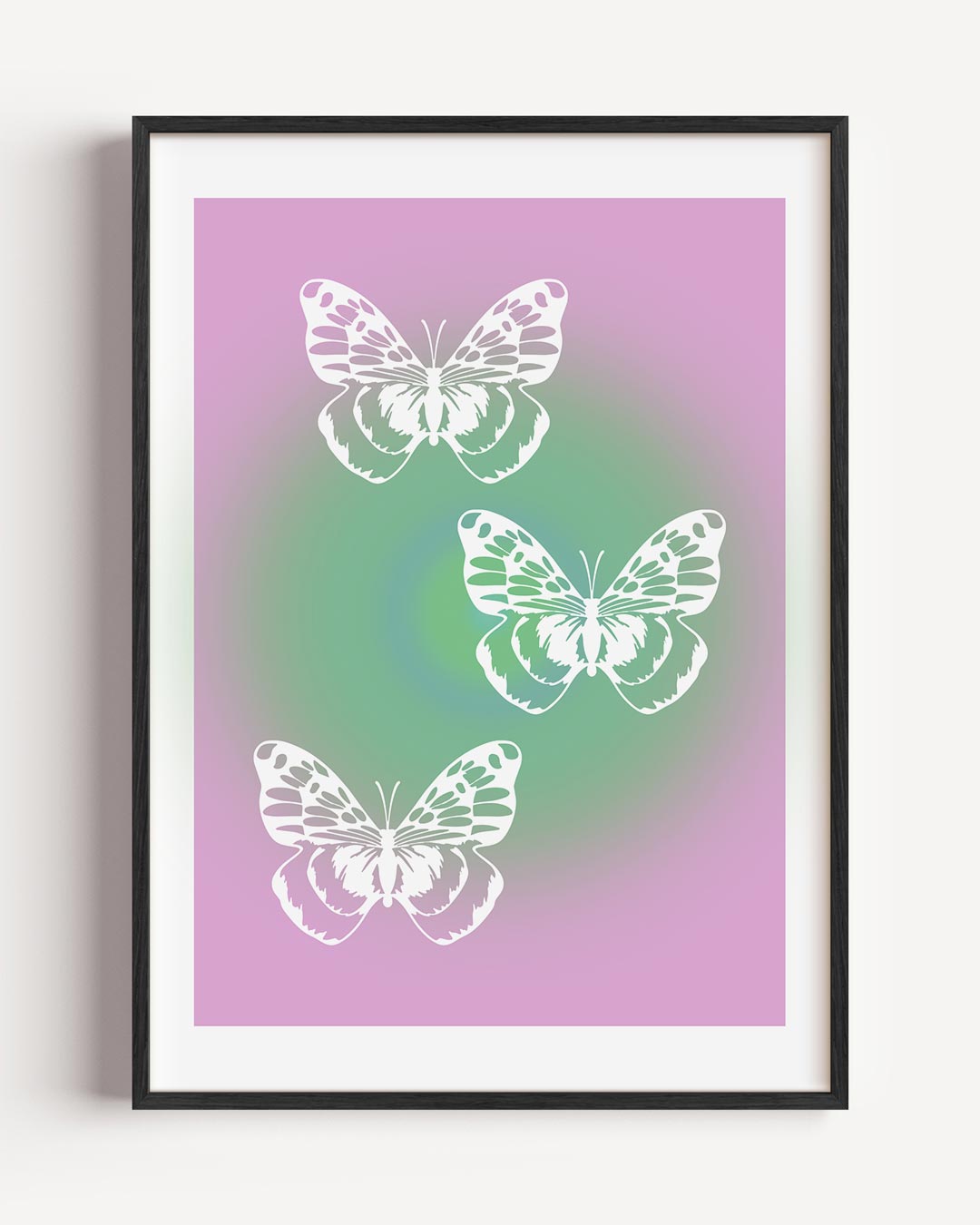 Vlinder Romantiek Wanddecoratie Poster-WallArtistic