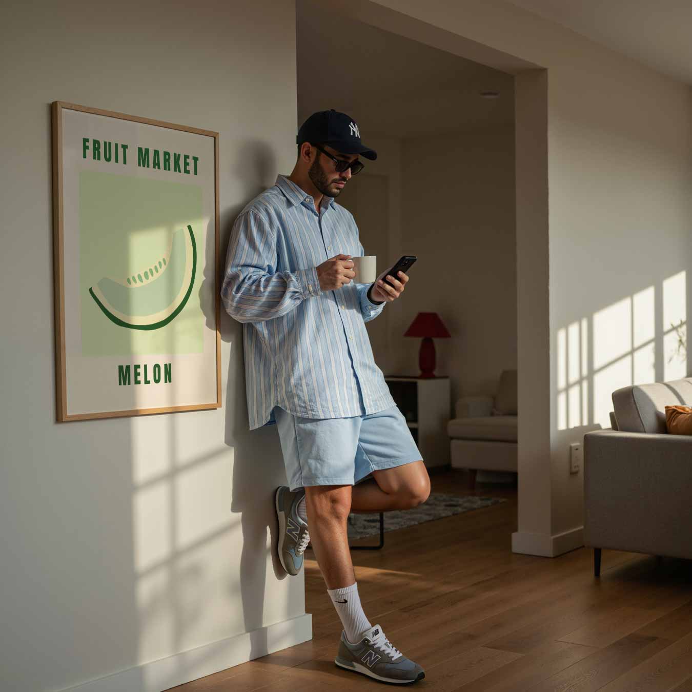 Fruitmarkt Meloen Poster-WallArtistic