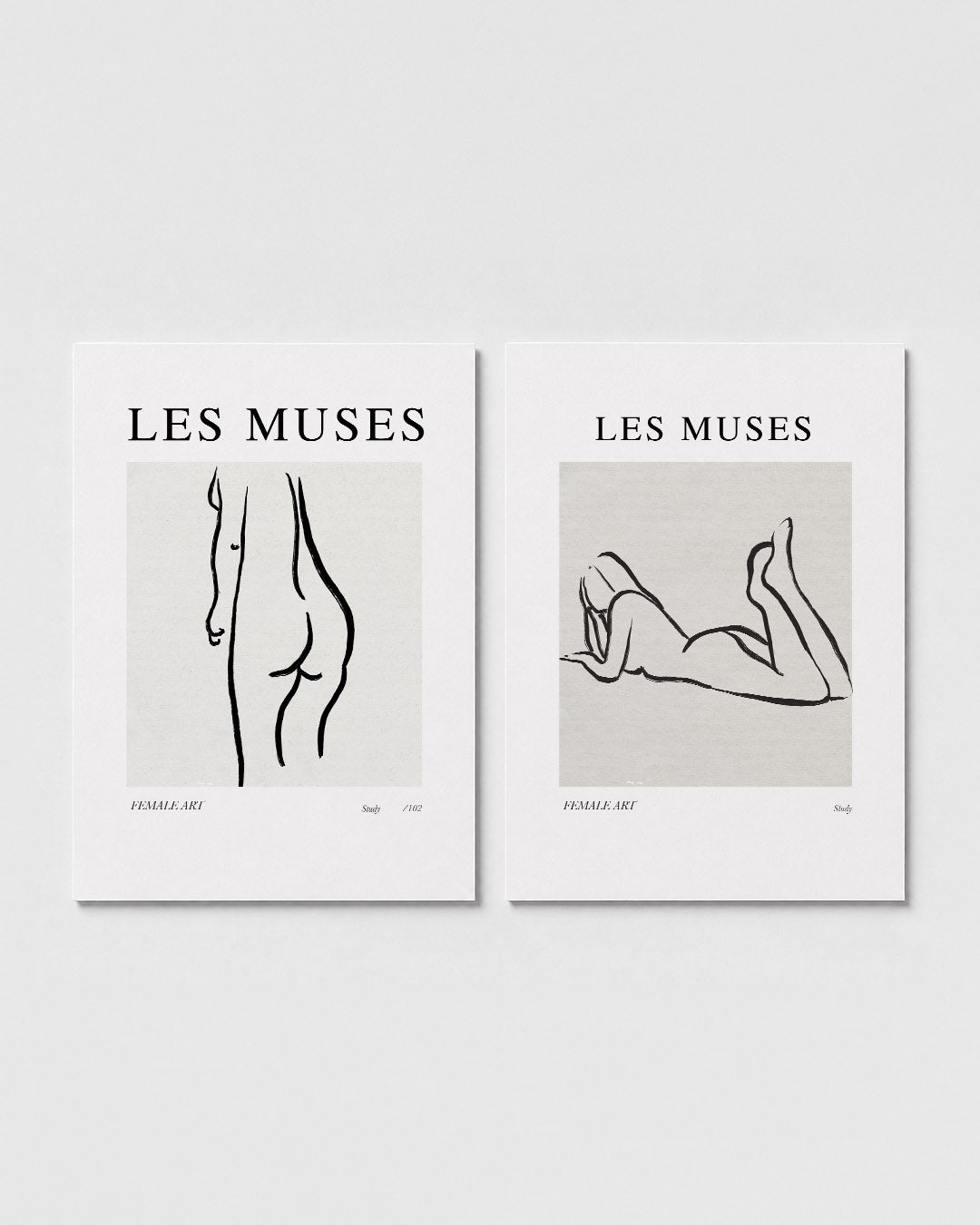 Lijnenspel en vormen Posterset