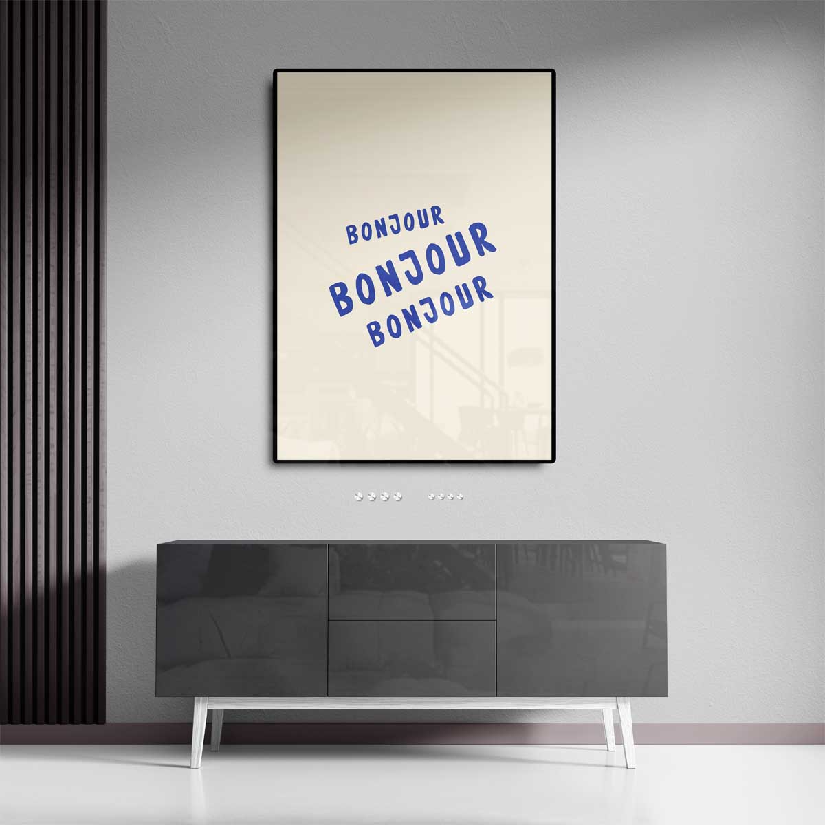 Bonjour Herhalingskunst Kunstwerk-canvas-dibond-plexiglas-wanddecoratie-WallArtistic