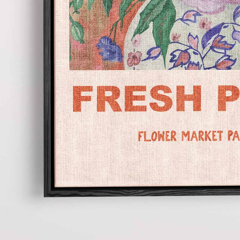 Bloemenmarkt Parijs Kunstwerk-canvas-dibond-plexiglas-wanddecoratie-WallArtistic