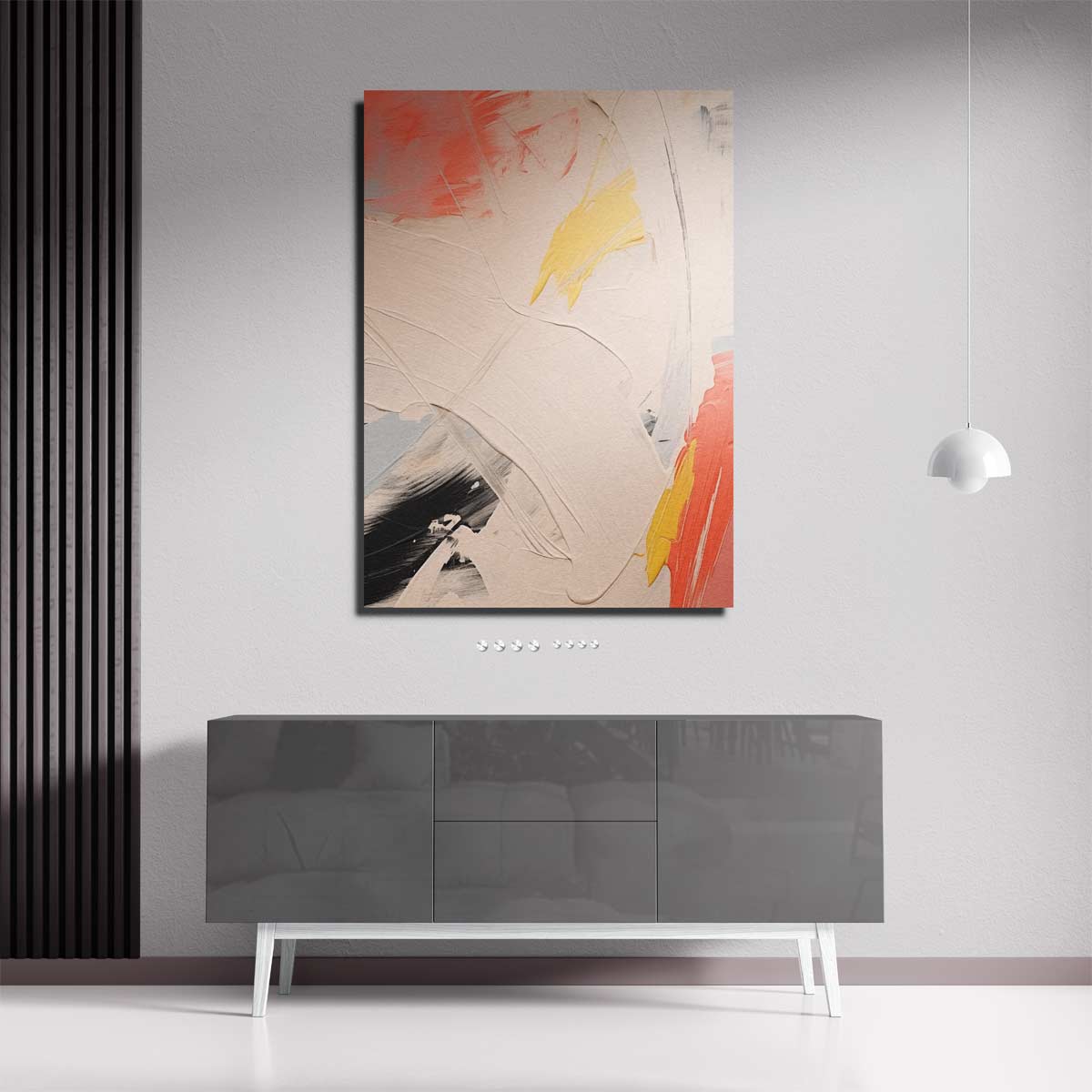 Kleurrijke Expressie op Canvas Kunstwerk-canvas-dibond-plexiglas-wanddecoratie-WallArtistic