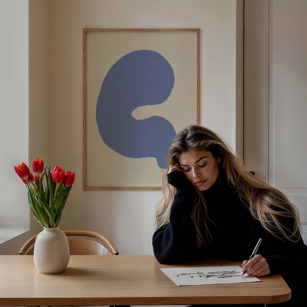 Abstracte Borrelende Vorm Poster-WallArtistic