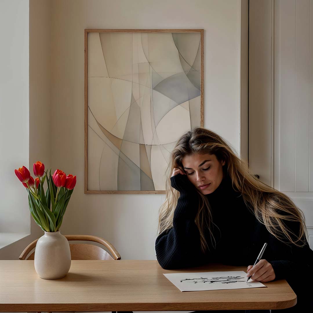 Abstracte Elegantie Wanddecoratie Poster-WallArtistic