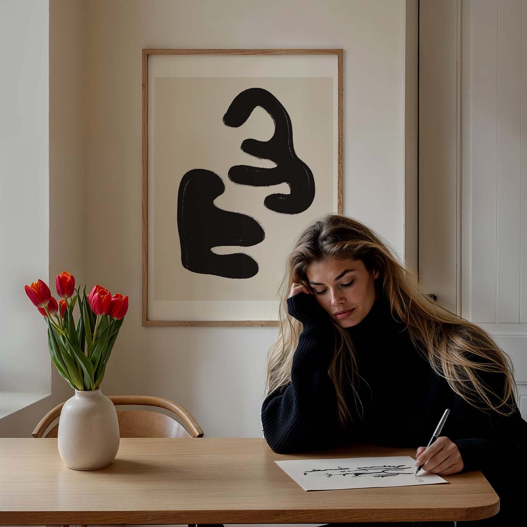 Organische Abstractie Poster-WallArtistic