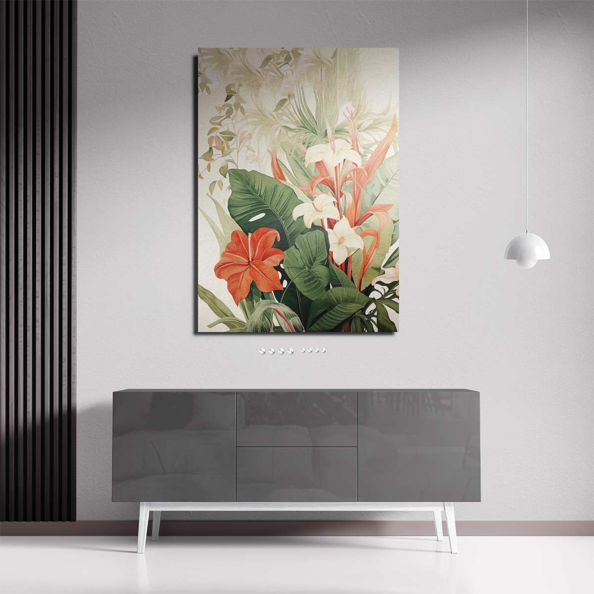 Tropische Bloemenpracht Kunstwerk-canvas-dibond-plexiglas-wanddecoratie-WallArtistic