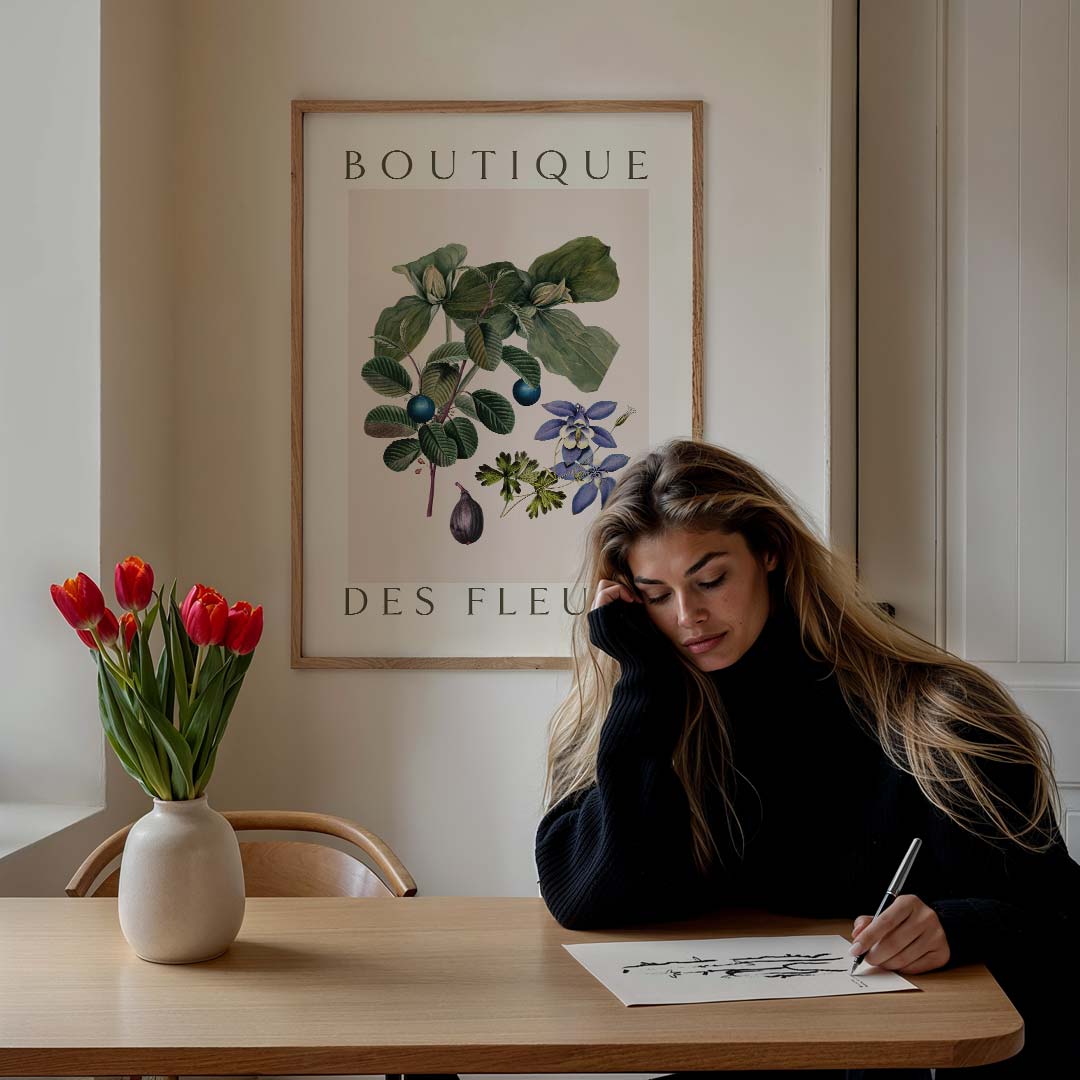 Botanische Bloemenpracht Poster-WallArtistic