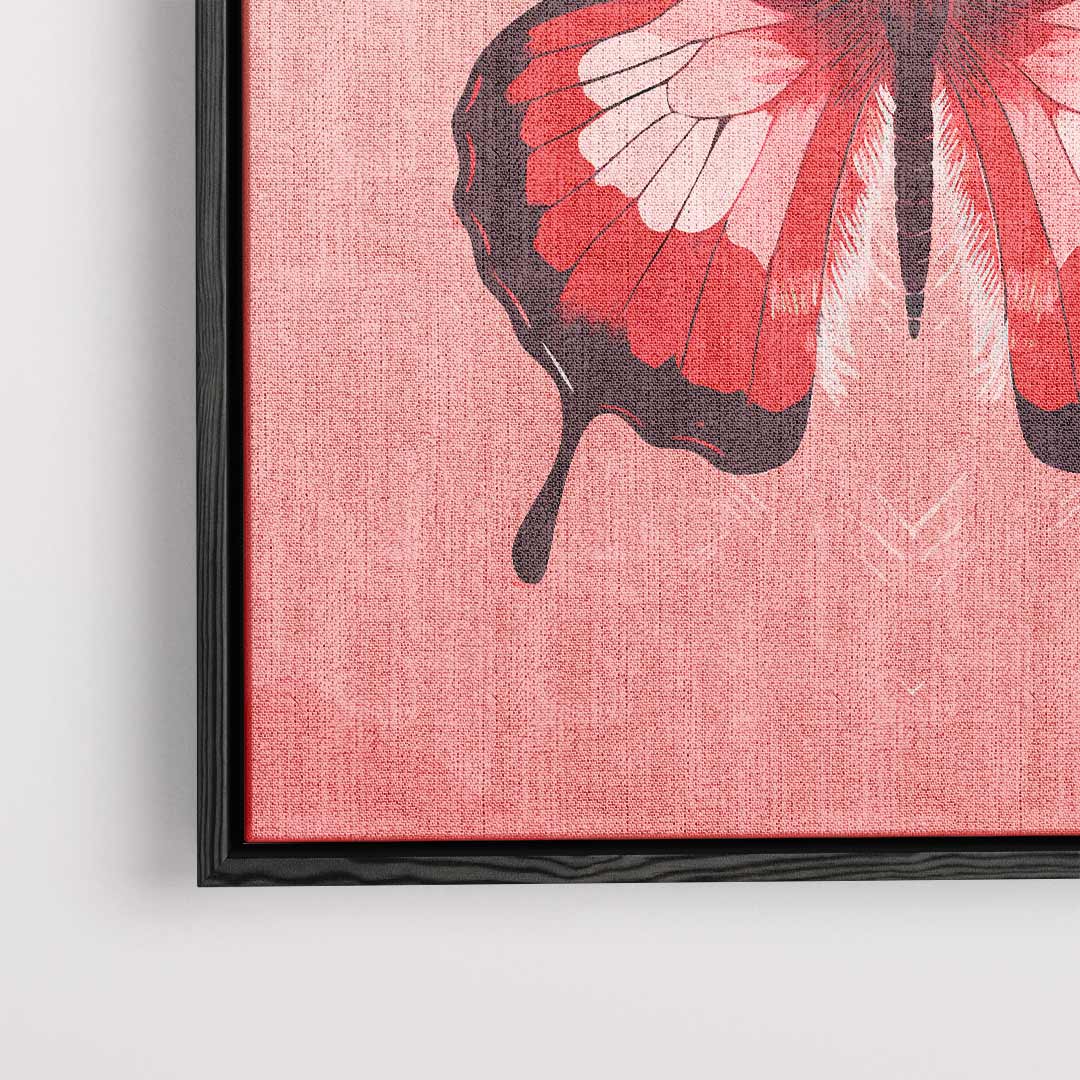 Vurige Vlinder Kunstwerk-canvas-dibond-plexiglas-wanddecoratie-WallArtistic