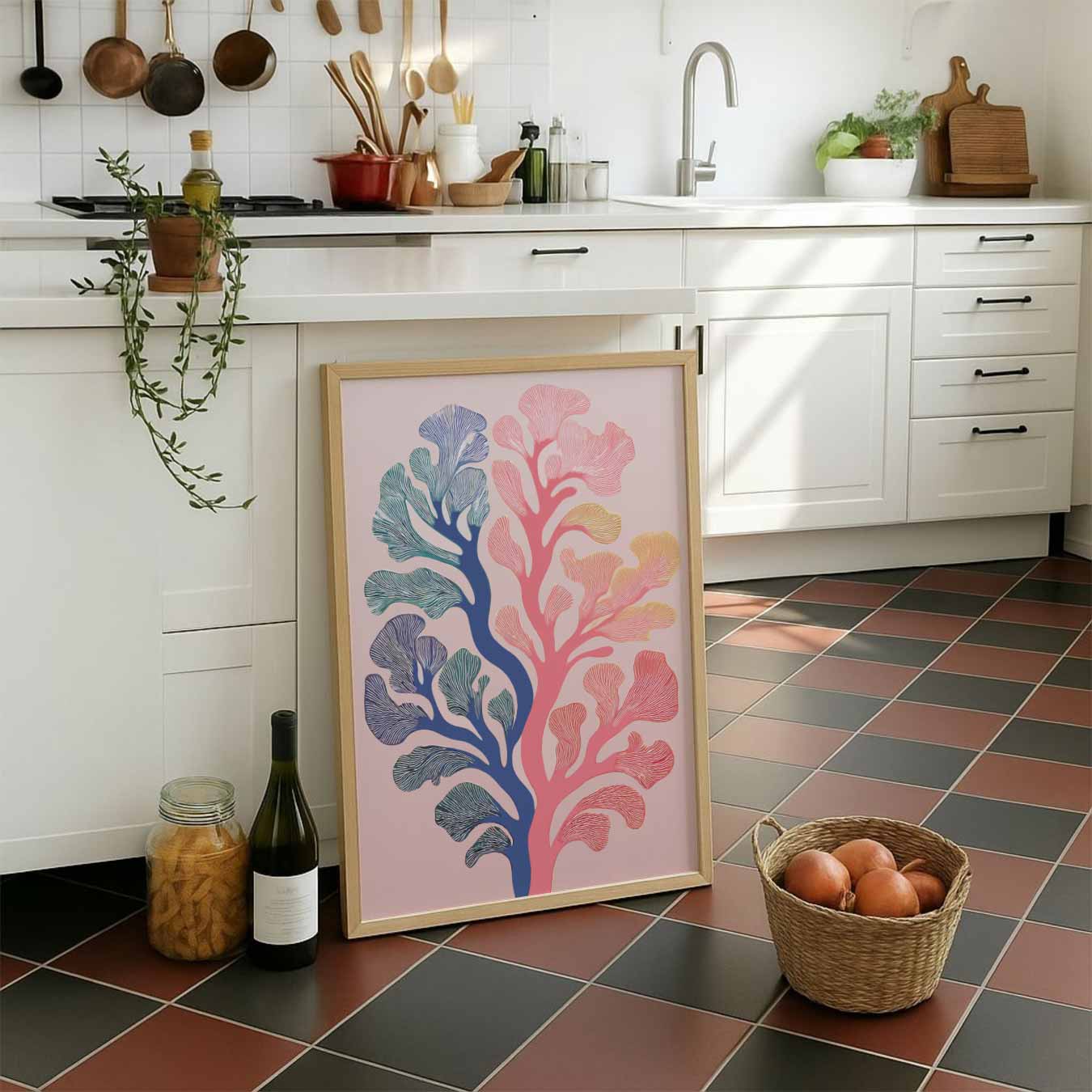 Abstracte Botanische Kunstposter-WallArtistic