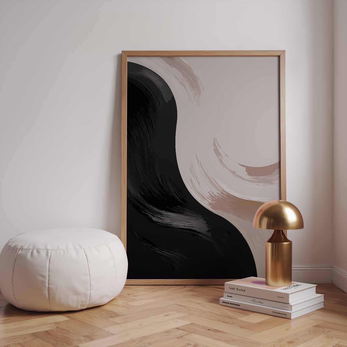 Moderne Yin-Yang Krachtposter