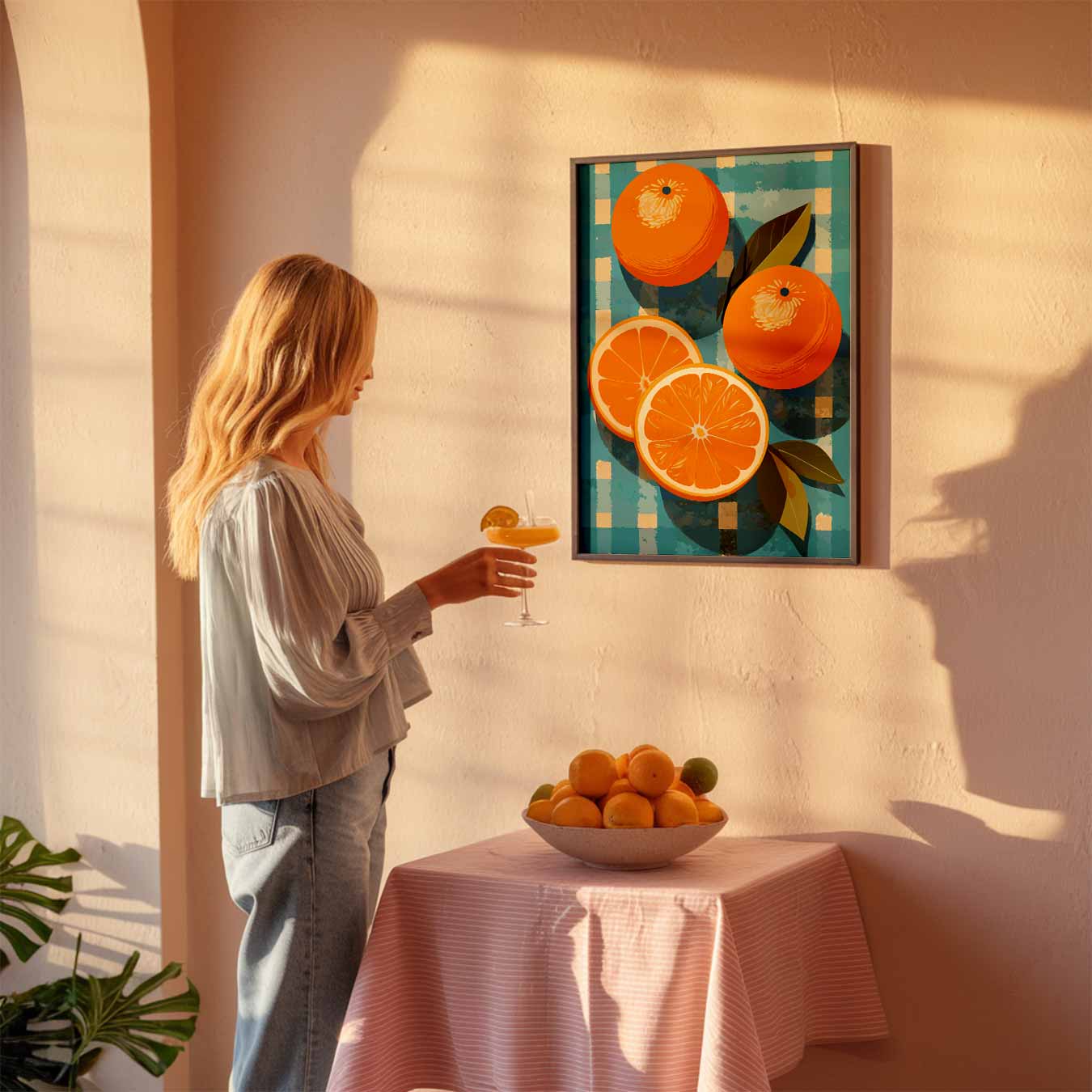 Verfrissende Sinaasappel Poster-WallArtistic