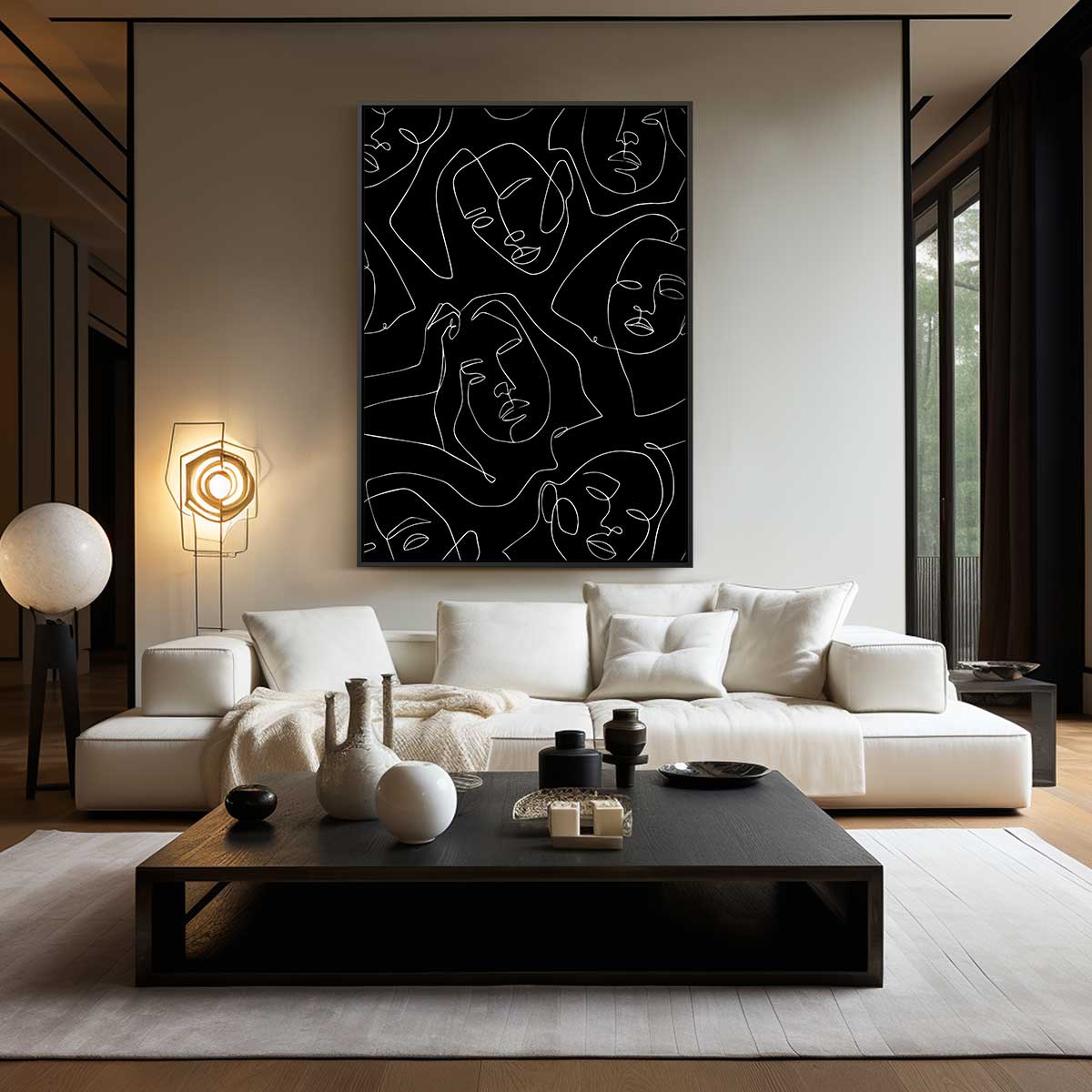 Abstract kunstwerk Kunstwerk-canvas-dibond-plexiglas-wanddecoratie-WallArtistic