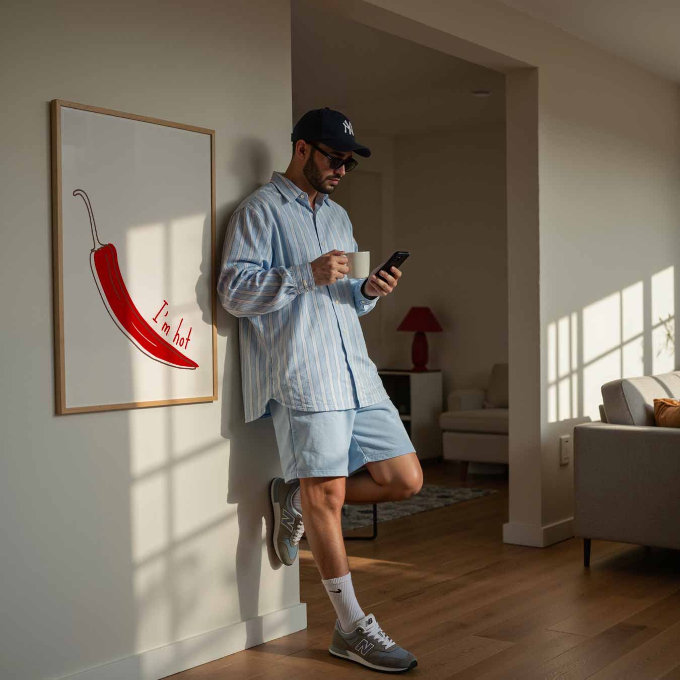 Pittige Chili Peper Poster-WallArtistic