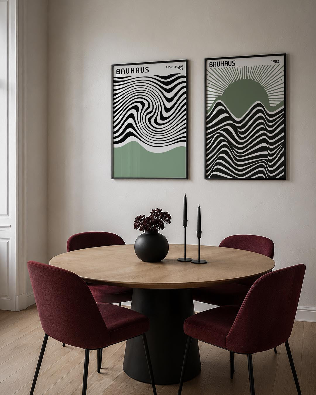 Golvend lijnenspel Posterset