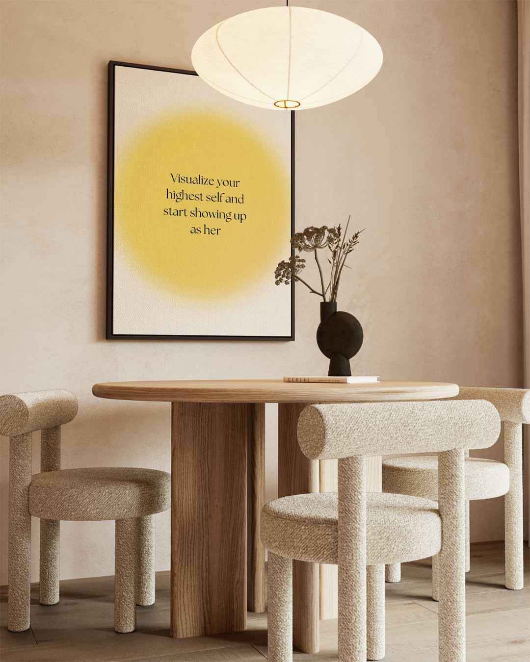 Inspirerend zelfportret quote Kunstwerk-canvas-dibond-plexiglas-wanddecoratie-WallArtistic