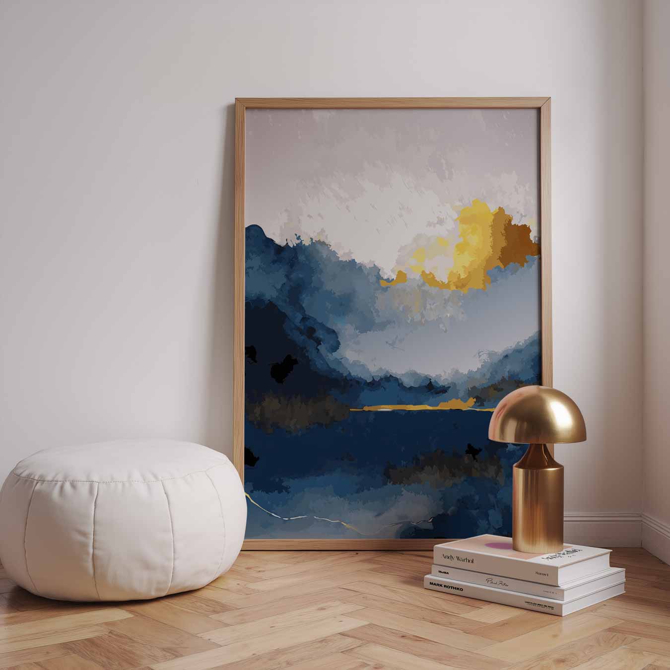 Dromerige Zonsondergang in Blauwe Bergen Poster